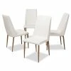 Baxton Studio Chandelle Dining Chair 4-piece Set Black