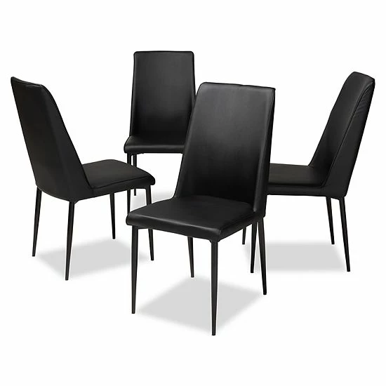 Baxton Studio Chandelle Dining Chair 4-piece Set Black Baxton Studio Chandelle Dining Chair 4-piece Set Black -Baxton Studio Sales unnamed file 1820
