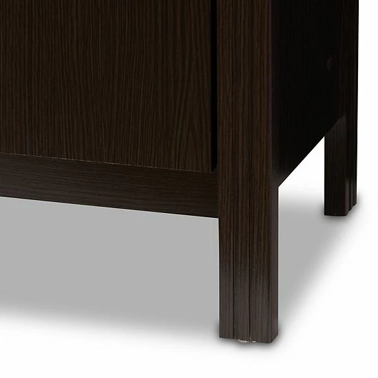 Baxton Studio Marley Espresso TV Stand 3 Baxton Studio Marley Espresso TV Stand - Image 3