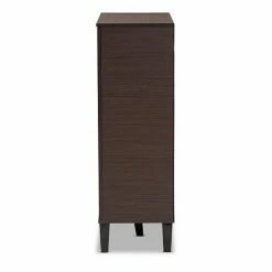 Baxton Studio Idina 1-Door Shoe Cabinet Walnut Gray Dark Brown -Baxton Studio Sales unnamed file 1843