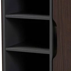 Baxton Studio Idina 1-Door Shoe Cabinet Walnut Gray Dark Brown -Baxton Studio Sales unnamed file 1844