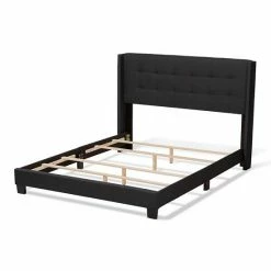 Baxton Studio Lisette Bed Beige