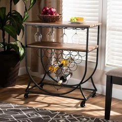 Baxton Studio Dania Wine Bar Cart 13 Baxton Studio Dania Wine Bar Cart -Baxton Studio Sales unnamed file 1920