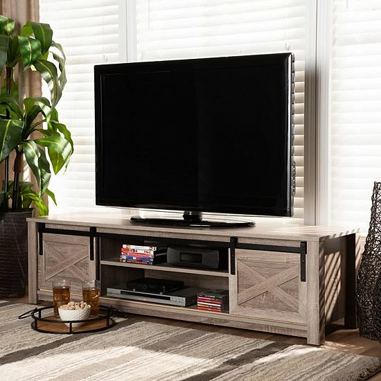 Baxton Studio Bruna TV Stand 2 Baxton Studio Bruna TV Stand - Image 2