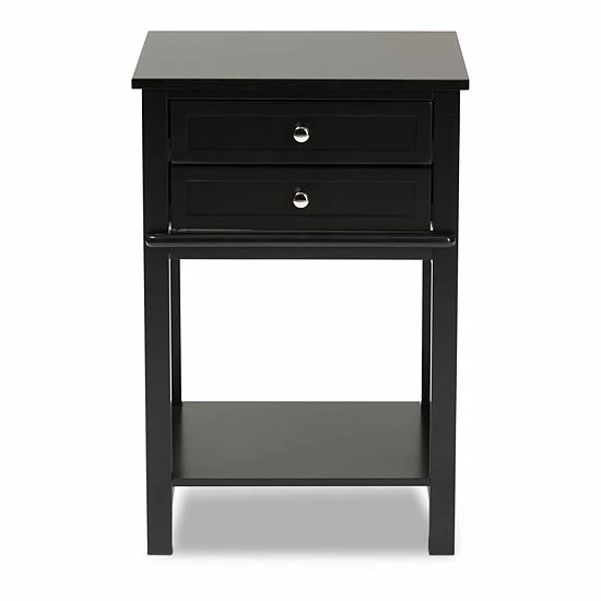 Baxton Studio Willow Nightstand Table White 4 Baxton Studio Willow Nightstand Table White - Image 4