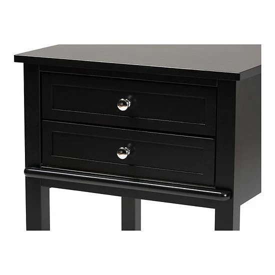 Baxton Studio Willow Nightstand Table White 6 Baxton Studio Willow Nightstand Table White - Image 6