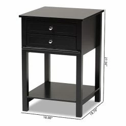 Baxton Studio Willow Nightstand Table White 17 Baxton Studio Willow Nightstand Table White -Baxton Studio Sales unnamed file 1941