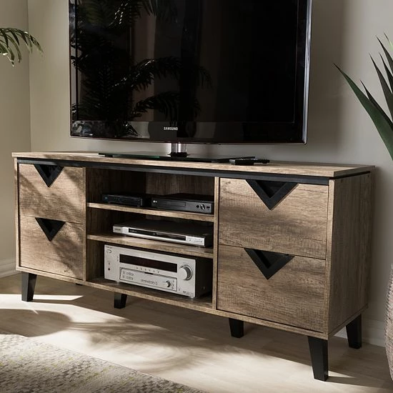 Baxton Studio Beacon TV Stand 1 Baxton Studio Beacon TV Stand