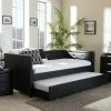 Baxton Studio Frank Twin Daybed & Trundle Black