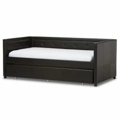 Baxton Studio Frank Twin Daybed & Trundle Black -Baxton Studio Sales unnamed file 1967