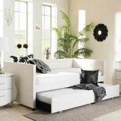 Baxton Studio Frank Twin Daybed & Trundle Black -Baxton Studio Sales unnamed file 1969