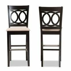 Baxton Studio Carson Bar Stool 2-piece Set Gray Walnut -Baxton Studio Sales unnamed file 1974