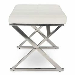 Baxton Studio Herald White Upholstered Bench -Baxton Studio Sales unnamed file 198