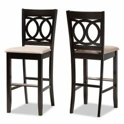 Baxton Studio Carson Bar Stool 2-piece Set Gray Walnut -Baxton Studio Sales unnamed file 1980