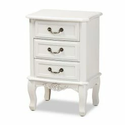 Baxton Studio Sales 28 Baxton Studio Gabrielle 3-Drawer Nightstand Table