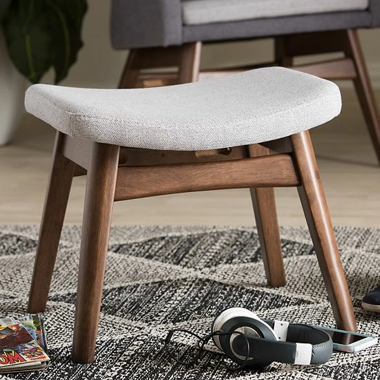 Baxton Studio Mid-Century Modern Stool 1 Baxton Studio Mid-Century Modern Stool