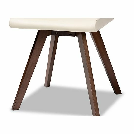 Baxton Studio Pernille Dining Chair 4-piece Set Black Walnut 4 Baxton Studio Pernille Dining Chair 4-piece Set Black Walnut - Image 4