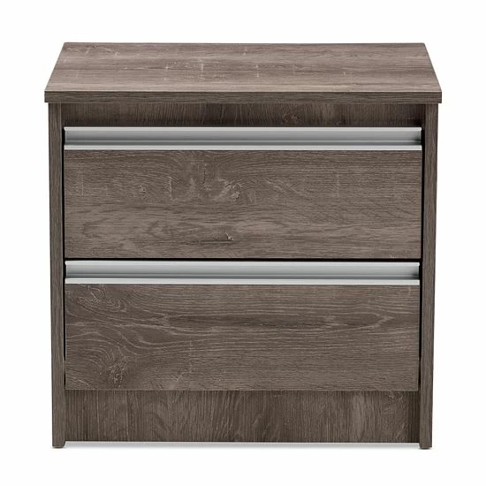 Baxton Studio Gallia Light Brown Nightstand 4 Baxton Studio Gallia Light Brown Nightstand - Image 4