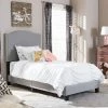 Baxton Studio Benjamin Twin Platform Bed Gray