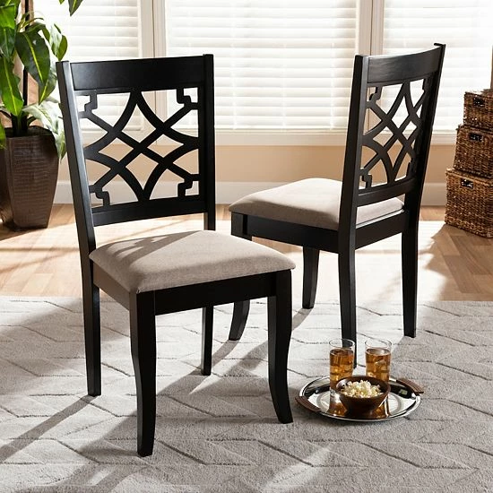 Baxton Studio Mael Dining Chair 2-piece Set 2 Baxton Studio Mael Dining Chair 2-piece Set - Image 2