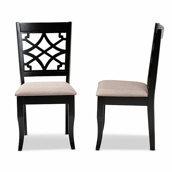 Baxton Studio Mael Dining Chair 2-piece Set 4 Baxton Studio Mael Dining Chair 2-piece Set - Image 4