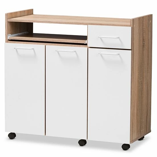 Baxton Studio Charmain White Kitchen Storage Cabinet 1 Baxton Studio Charmain White Kitchen Storage Cabinet
