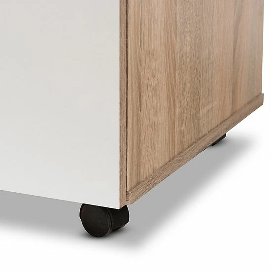 Baxton Studio Charmain White Kitchen Storage Cabinet 6 Baxton Studio Charmain White Kitchen Storage Cabinet - Image 6