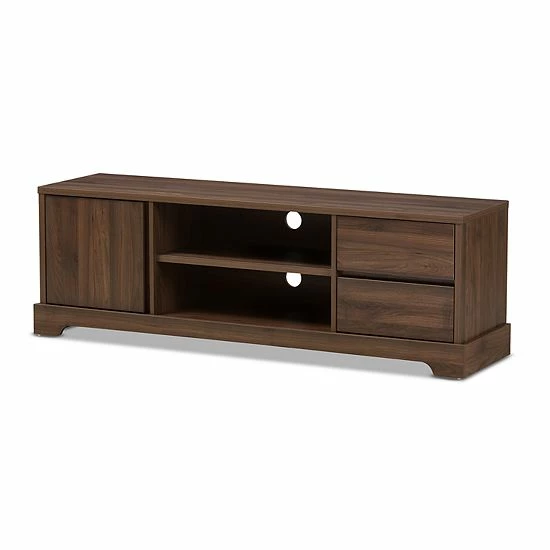 Baxton Studio Modern Walnut TV Stand 1 Baxton Studio Modern Walnut TV Stand