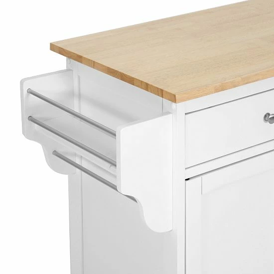Baxton Studio Meryland Modern Kitchen Island Cart 3 Baxton Studio Meryland Modern Kitchen Island Cart - Image 3