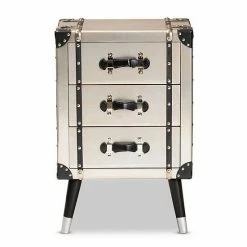 Baxton Studio Dilan Silver 3-Drawer Nightstand 14 Baxton Studio Dilan Silver 3-Drawer Nightstand -Baxton Studio Sales unnamed file 2104