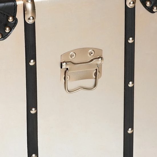 Baxton Studio Dilan Silver 3-Drawer Nightstand 10 Baxton Studio Dilan Silver 3-Drawer Nightstand - Image 10