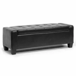 Baxton Studio Manchester Ottoman Black -Baxton Studio Sales unnamed file 213