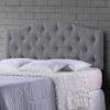 Baxton Studio Myra Button Tufted Upholstered Headboard