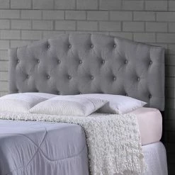 Baxton Studio Myra Button Tufted Upholstered Headboard