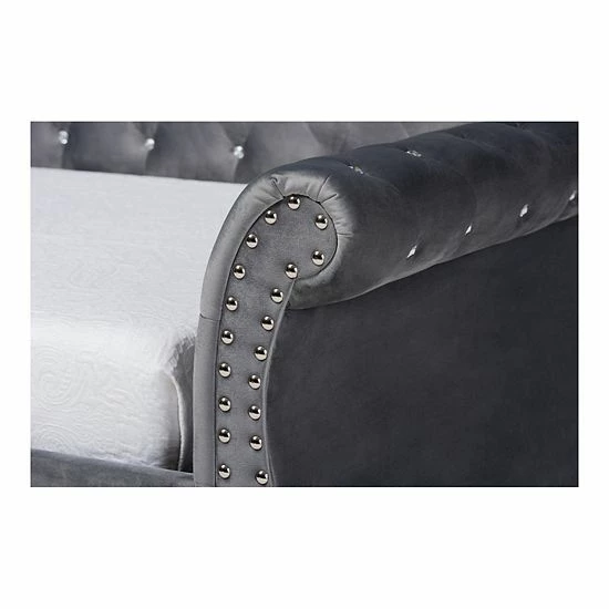 Baxton Studio Abbie Twin Daybed & Trundle Light Blue 5 Baxton Studio Abbie Twin Daybed & Trundle Light Blue - Image 5