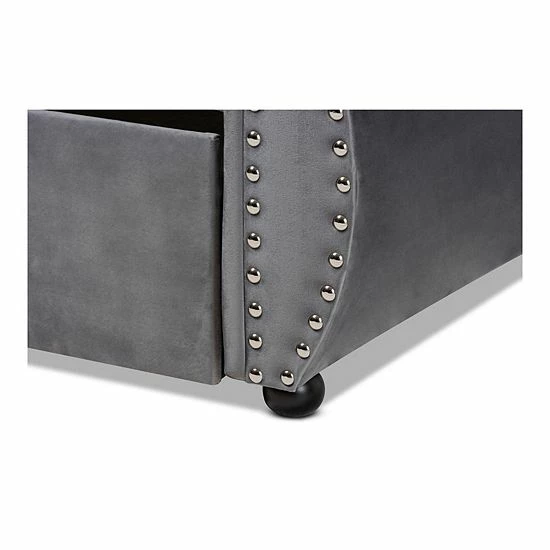 Baxton Studio Abbie Twin Daybed & Trundle Light Blue 6 Baxton Studio Abbie Twin Daybed & Trundle Light Blue - Image 6