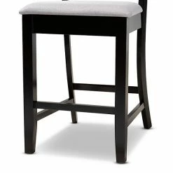 Baxton Studio Chandler Counter Stool 2-piece Set Gray Espresso -Baxton Studio Sales unnamed file 2169
