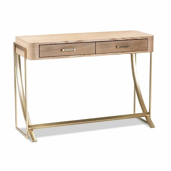 Baxton Studio Lafoy Natural Console Table 1 Baxton Studio Lafoy Natural Console Table