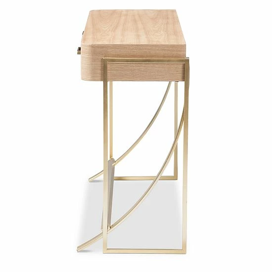 Baxton Studio Lafoy Natural Console Table 5 Baxton Studio Lafoy Natural Console Table - Image 5