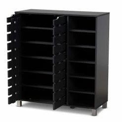 Baxton Studio Shirley Dark Gray Shoe Cabinet 10 Baxton Studio Shirley Dark Gray Shoe Cabinet -Baxton Studio Sales unnamed file 2207