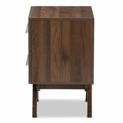 Baxton Studio Mid-Century 2-Drawer Nightstand Medium Brown 7 Baxton Studio Mid-Century 2-Drawer Nightstand Medium Brown -Baxton Studio Sales unnamed file 2220