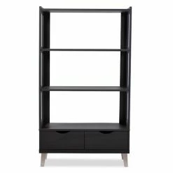 Baxton Studio 2-Drawer Kalien Wood Leaning Bookcase 7 Baxton Studio 2-Drawer Kalien Wood Leaning Bookcase -Baxton Studio Sales unnamed file 2226