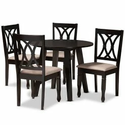 Baxton Studio Millie Gray 5-Piece Dining Set Gray Dark Brown 18 Baxton Studio Millie Gray 5-Piece Dining Set Gray Dark Brown -Baxton Studio Sales unnamed file 2238
