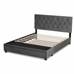 Baxton Studio Caronia Tufted Storage Bed Grey -Baxton Studio Sales unnamed file 2255