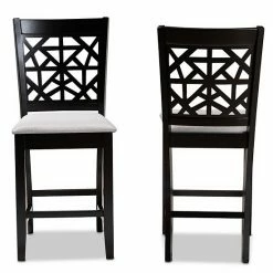 Baxton Studio Devon Counter Stool 2-piece Set Sand Espresso -Baxton Studio Sales unnamed file 226
