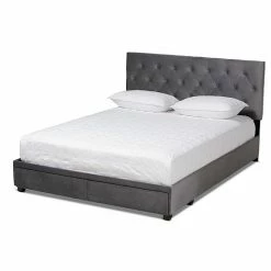 Baxton Studio Caronia Tufted Storage Bed Grey -Baxton Studio Sales unnamed file 2261
