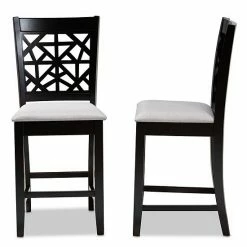 Baxton Studio Devon Counter Stool 2-piece Set Sand Espresso -Baxton Studio Sales unnamed file 227