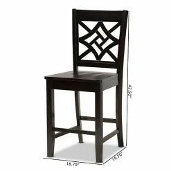 Baxton Studio Nicolette Counter Stool 2-piece Set Dark Brown Walnut 16 Baxton Studio Nicolette Counter Stool 2-piece Set Dark Brown Walnut -Baxton Studio Sales unnamed file 2304