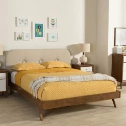 Baxton Studio Penelope Mid-Century Modern Platform Bed Gray 9 Baxton Studio Penelope Mid-Century Modern Platform Bed Gray -Baxton Studio Sales unnamed file 2312