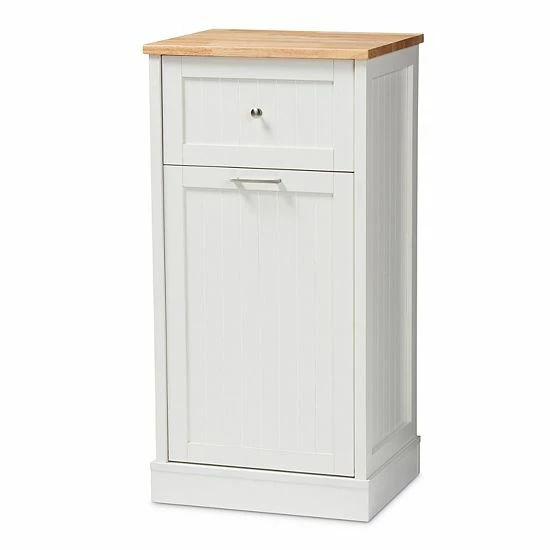 Baxton Studio Marcel Kitchen Storage Cabinet White 8 Baxton Studio Marcel Kitchen Storage Cabinet White - Image 8